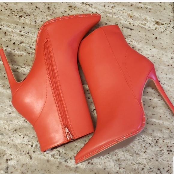Red Ankle Boots - Picture 8 of 10